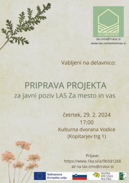 Vabilo na delavnico_priprava projekta za javni poziv LAS